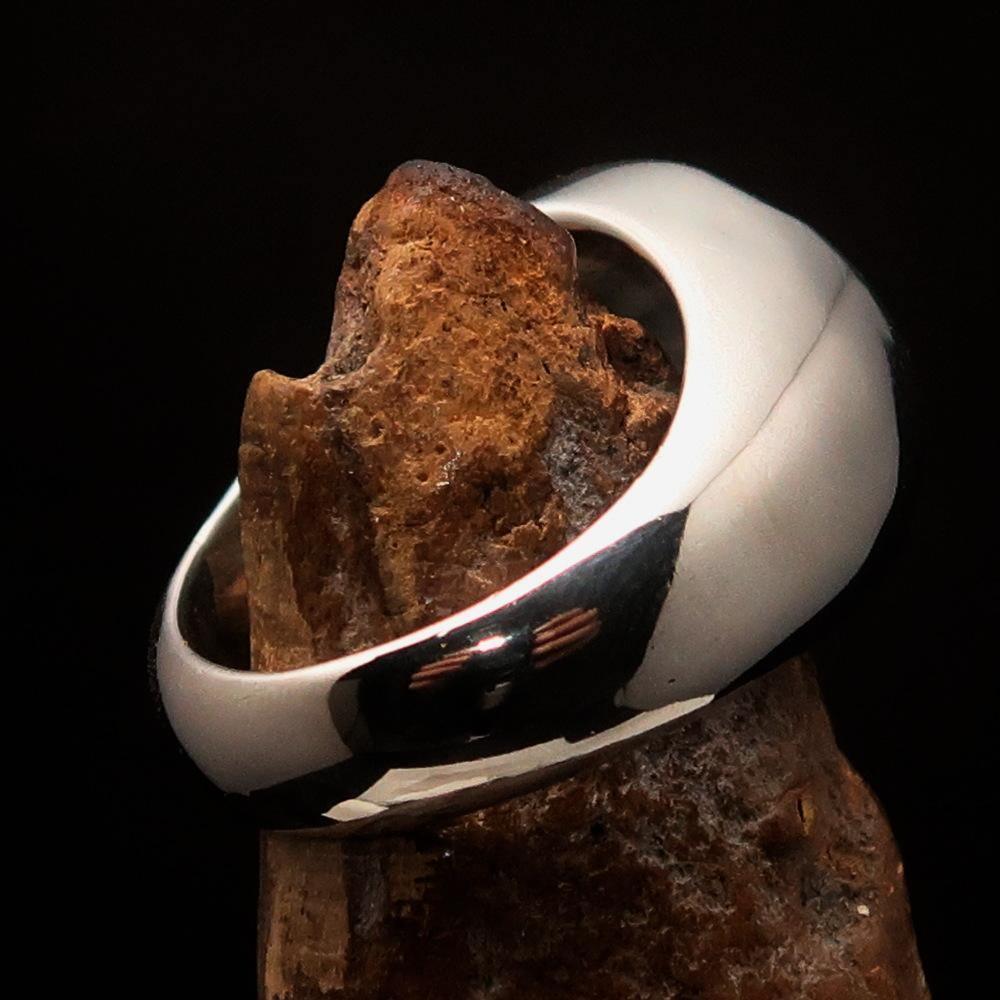 Perfectly crafted Men's Ring Celtic Birgit's Cross Blue - Sterling Silver - BikeRing4u