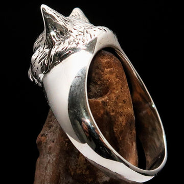 Happy Sleeping Cat Ring - Sterling Silver & Brass Available