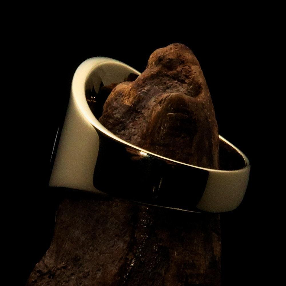 Stunning Solid Brass Japanese Flag Ring