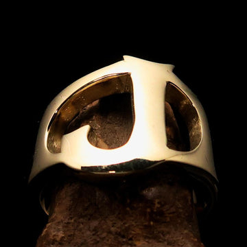Brass Initial Rings