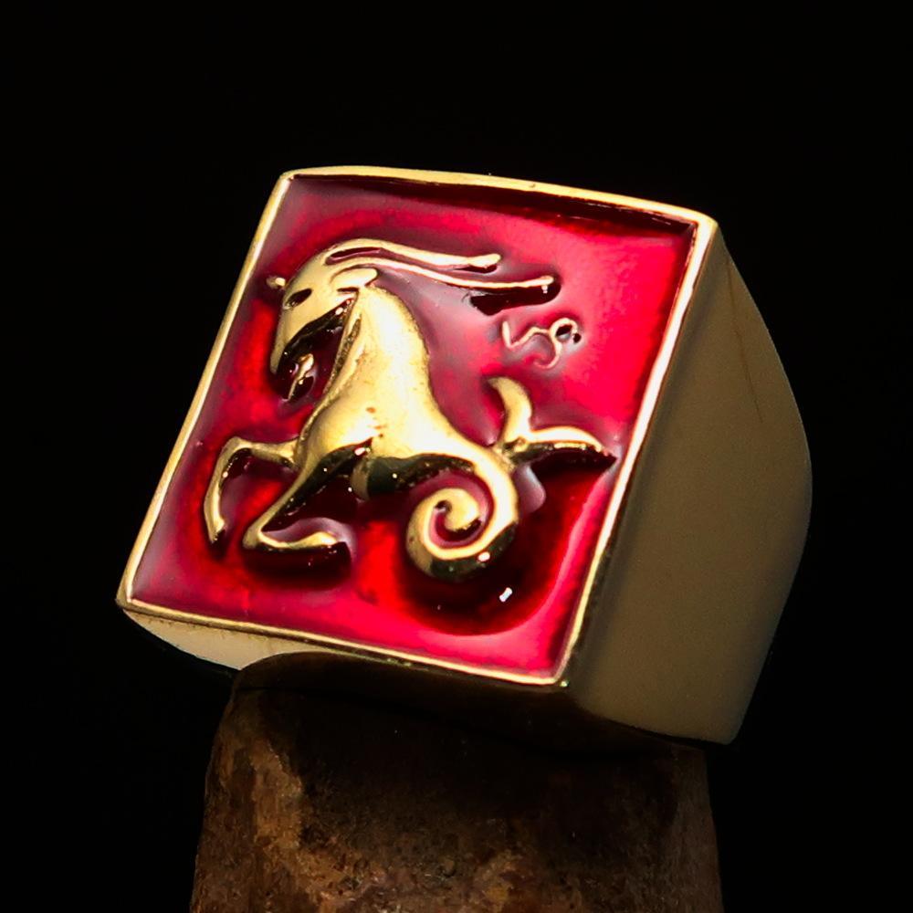 Brass Zodiac Rings