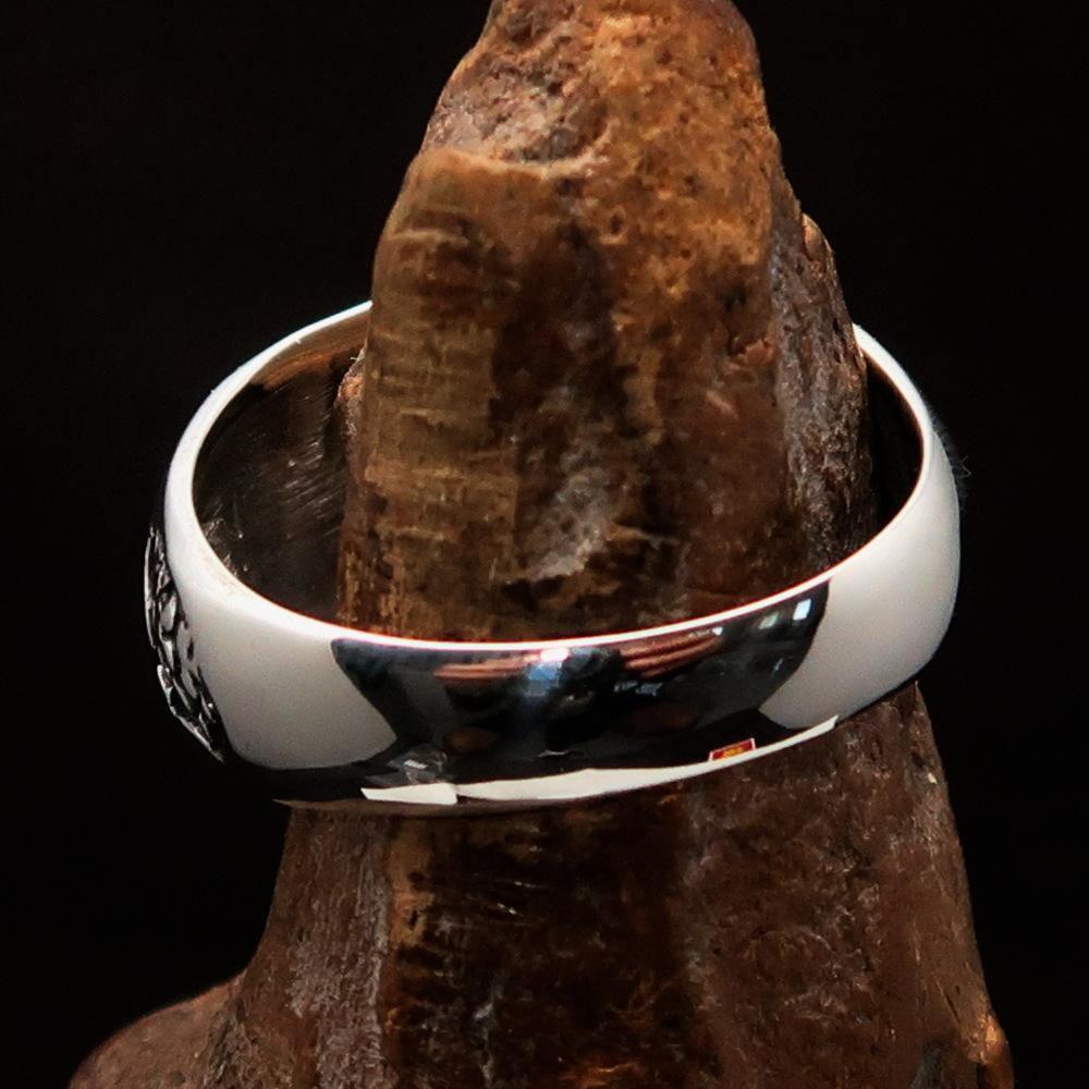 Excellent crafted Men's Animal Band Ring Dragon Snake Sterling Silver 925 - BikeRing4u
