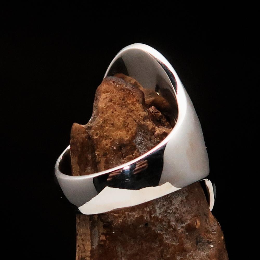 Perfectly crafted Men's Gothic Cross Ring Antiqued - Sterling Silver - BikeRing4u