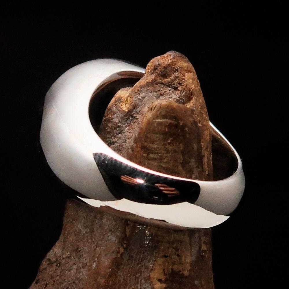 Perfectly crafted Men's Ring Celtic Birgit's Cross antiqued - Sterling Silver - BikeRing4u