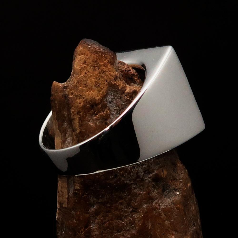 Perfectly crafted Men's Biker Ring Maltese Cross Black - Sterling Silver - BikeRing4u