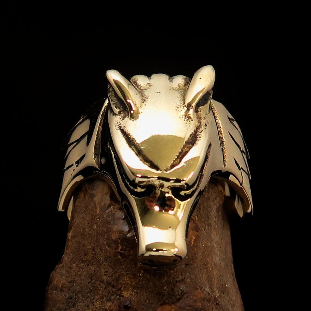 Excellent crafted Men's Jackal Costume Ring Egyptian Anubis God of Death - BikeRing4u