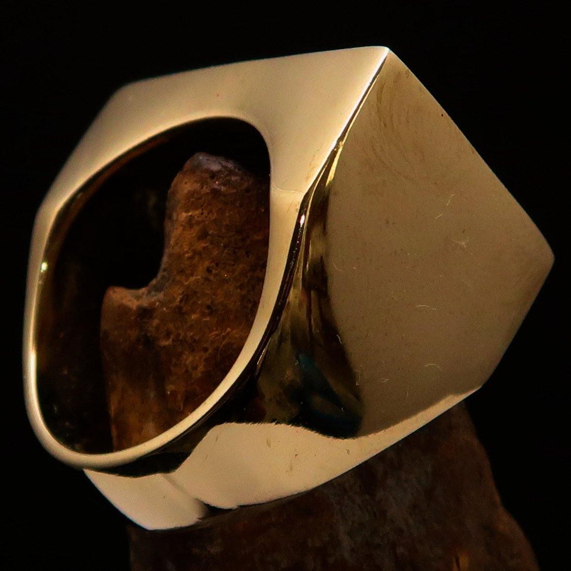 Perfectly crafted Men's Ring Flag of Australia - Solid Brass - BikeRing4u