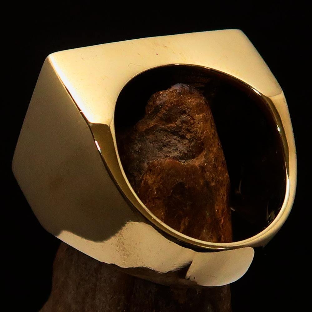 Perfectly crafted Men's Ring Flag of Australia - Solid Brass - BikeRing4u