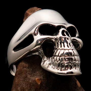 Mens Biker Phantom Skull Ring Sterling Silver 925