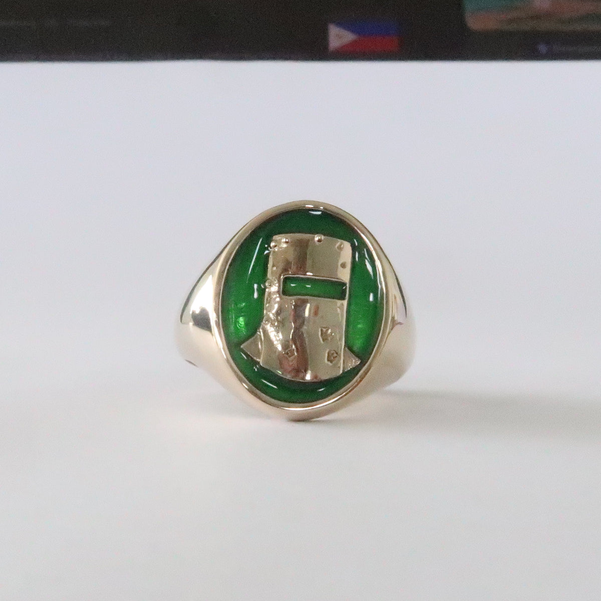 Classic Ned Kelly Helmet Ring in Solid Brass