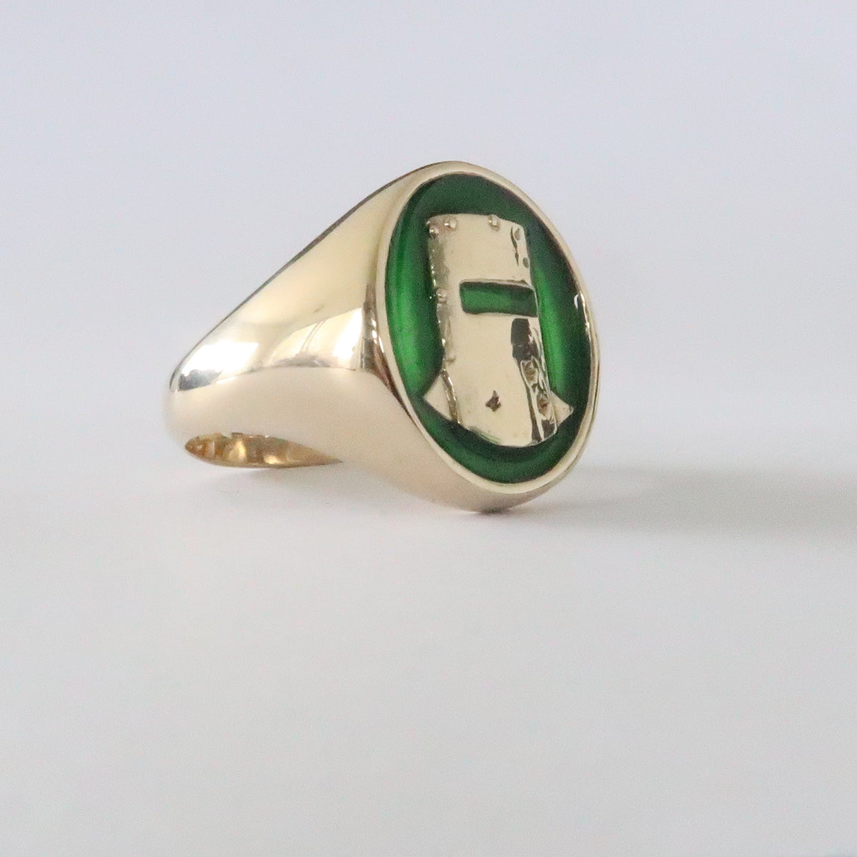 Classic Ned Kelly Helmet Ring in Solid Brass