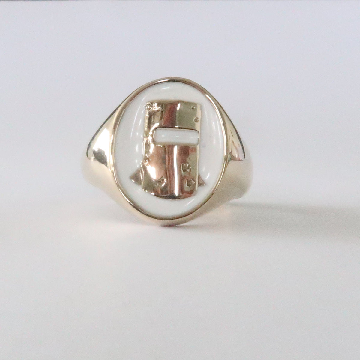 Classic Ned Kelly Helmet Ring in Solid Brass