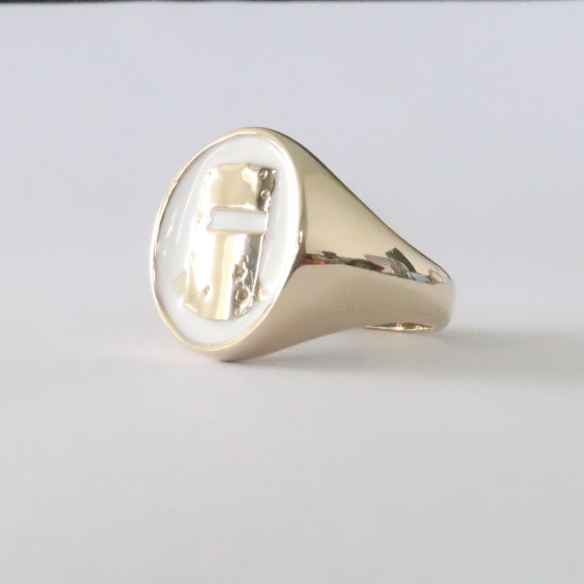 Classic Ned Kelly Helmet Ring in Solid Brass