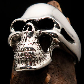 Mens Biker Phantom Skull Ring Sterling Silver 925