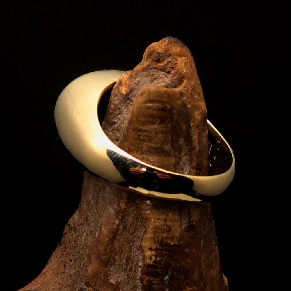 Hebrew Jesus Ring Crafted from mirror polished Solid Brass