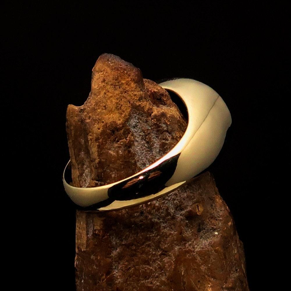 Hebrew Jesus Ring Crafted from mirror polished Solid Brass